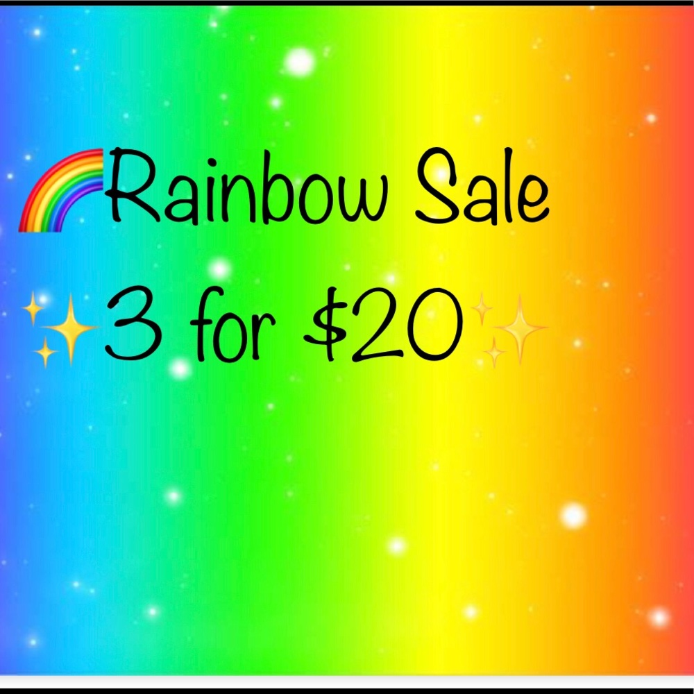 🌈Rainbow Sale 3 for $20
